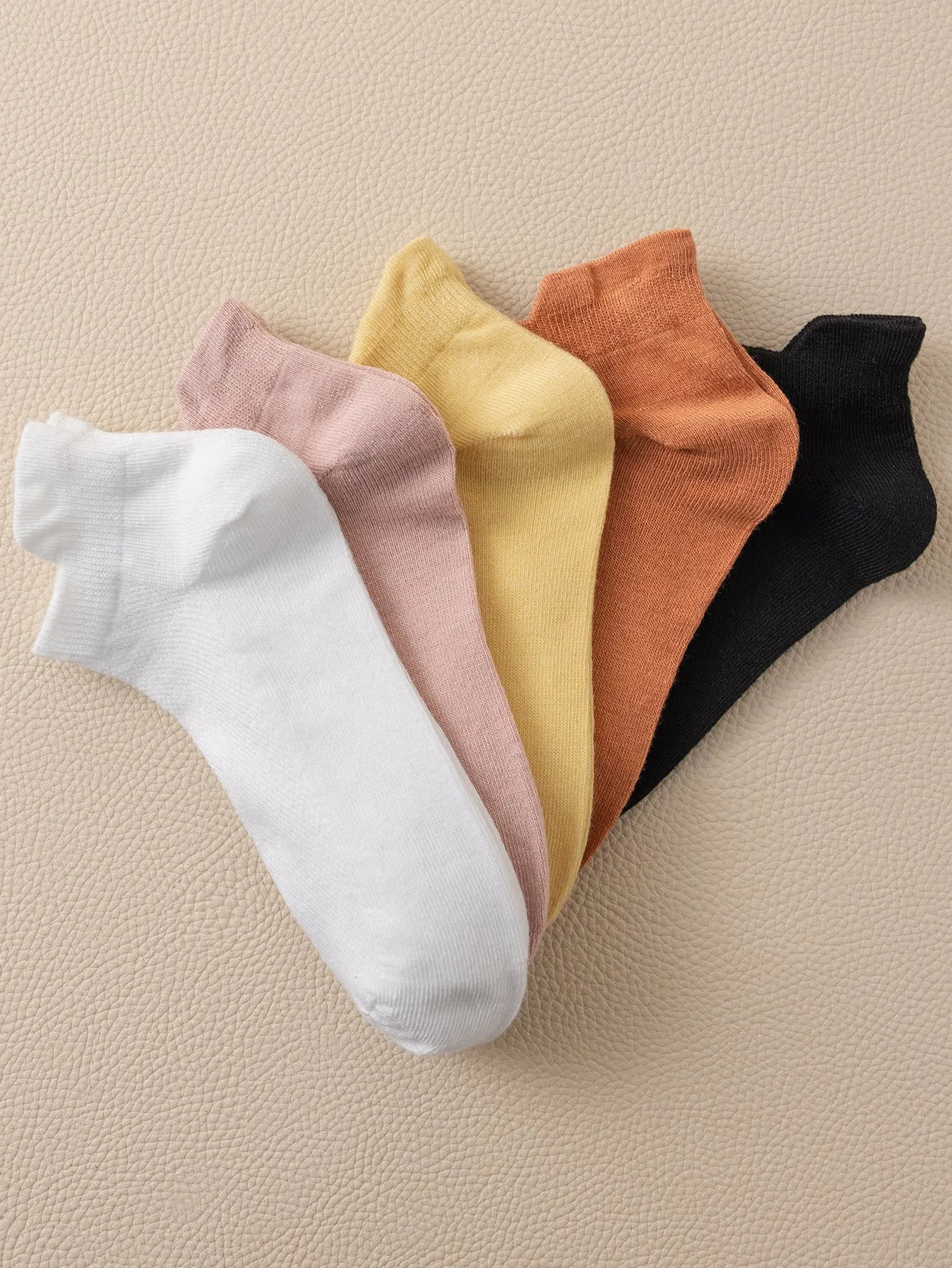 14 Pair Solid Ankle Socks