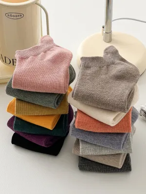 14 Pair Solid Ankle Socks