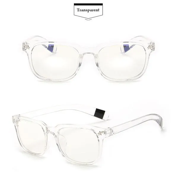 2016 Hot Sale New Fashion Sexy Vintage Big box Big Frame Women unisex Girls Plastic Plain Eye Glasses