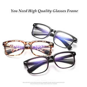2016 Hot Sale New Fashion Sexy Vintage Big box Big Frame Women unisex Girls Plastic Plain Eye Glasses