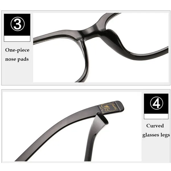 2016 Hot Sale New Fashion Sexy Vintage Big box Big Frame Women unisex Girls Plastic Plain Eye Glasses