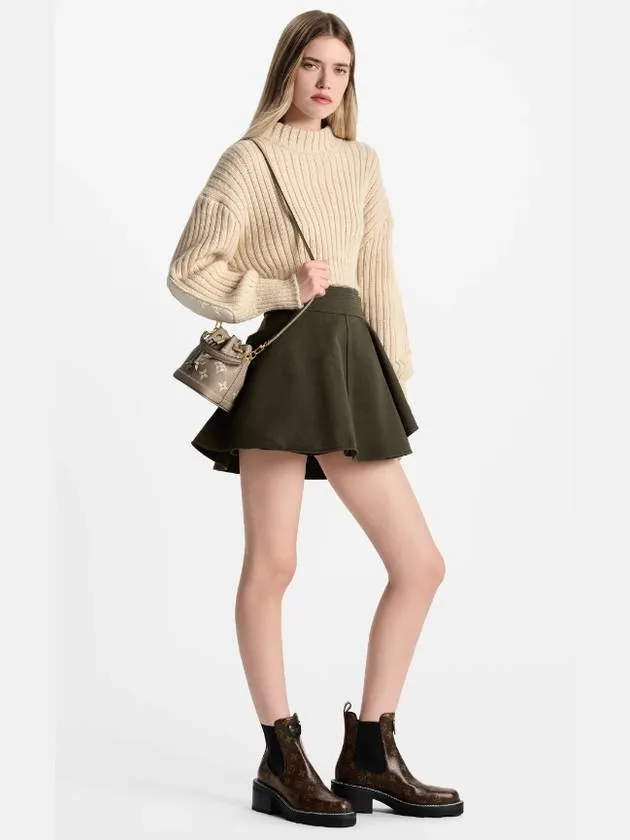 24 Years Women s Nanonoe Leather Mini Bag Cross Beige 46291