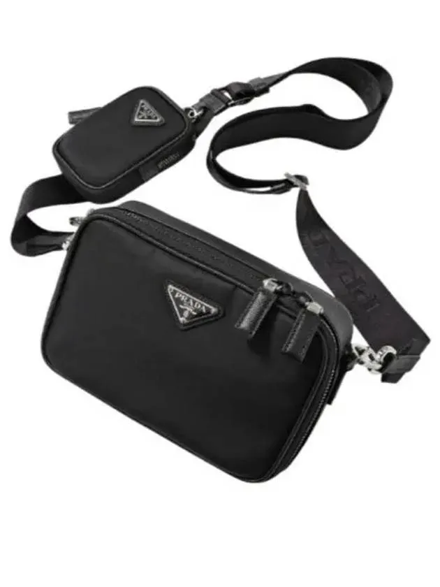 2VH070 V XMP 2DMH F0002 RE NYLON triangle logo cross bag