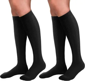 30-40mmHg Medical Graduated Compression Socks for Women&Men Circulation-Knee High Socks for Support,Hiking,Running