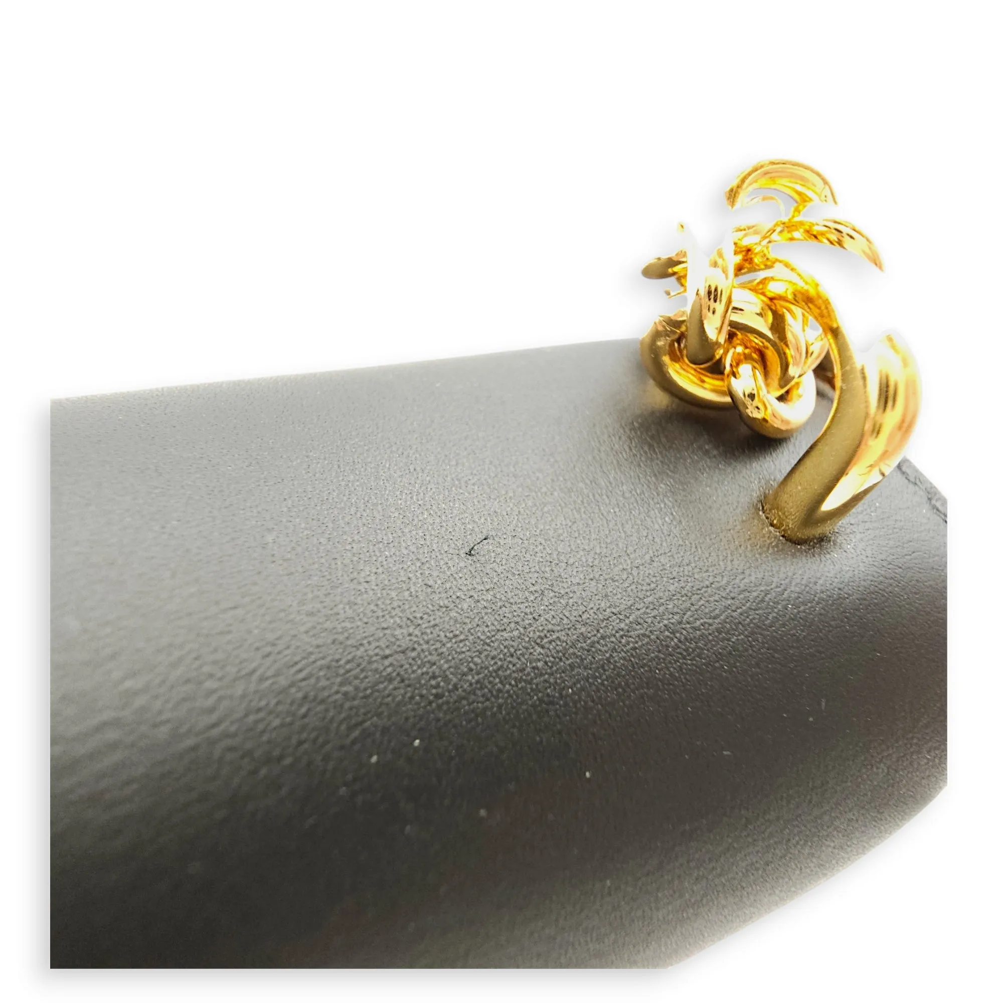 30 Montaigne East West 21x12x6cm Black Crossbody Bag in Calfskin, Gold hardware