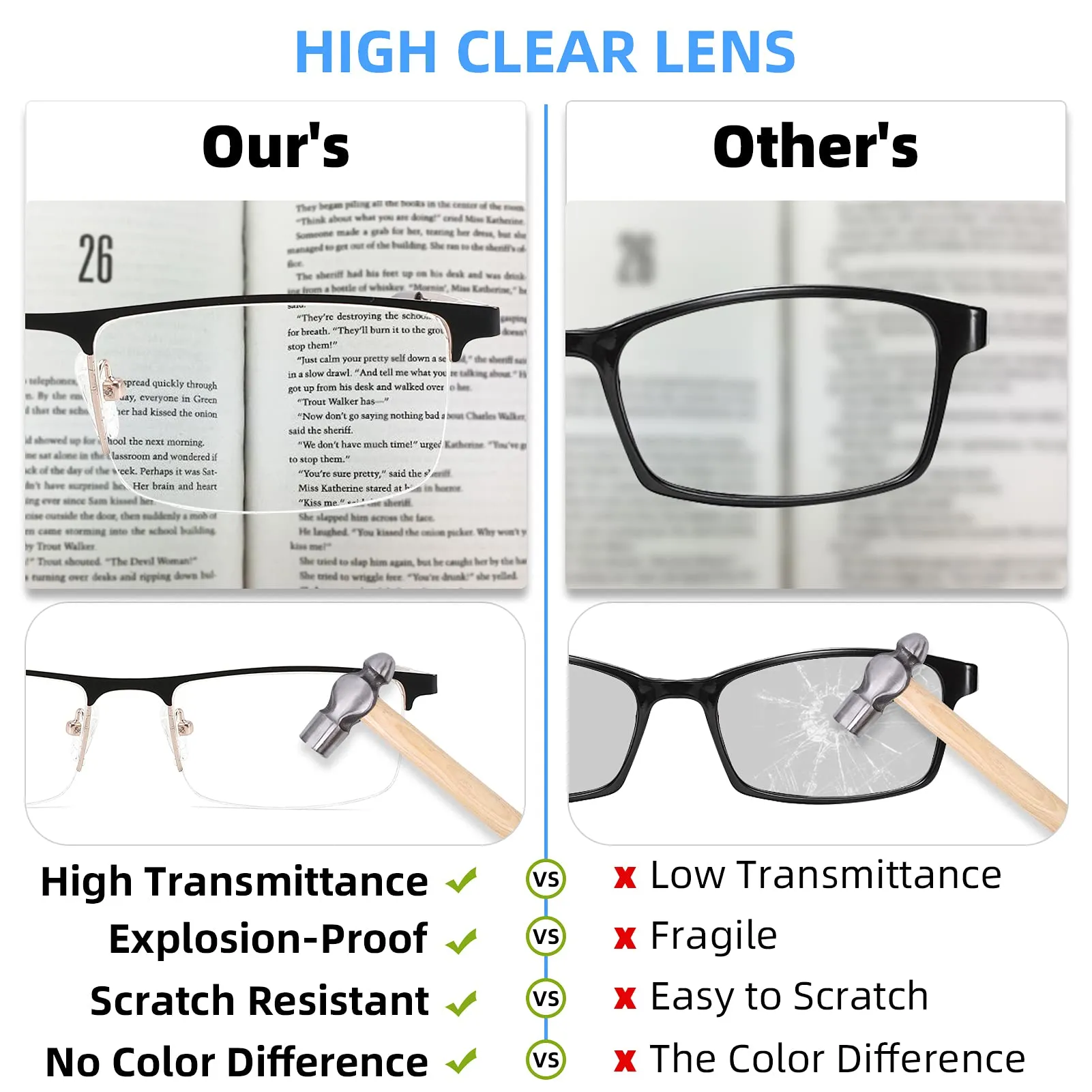 4-Pack Blue Light Blocking Reading Glasses for Men,Stylish Metal Frame Computer Readers with Sping Hinges Anti Glare/Eye Strain Uv Filter ( 3.75 Strength) 4 Pack(black/Metalgun/Brown/Glod) 3.75x