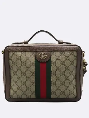 550622 GG gold logo three stripes web small Ophidia camera bag 2WAY