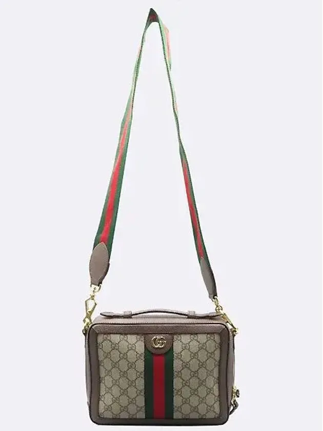 550622 GG gold logo three stripes web small Ophidia camera bag 2WAY