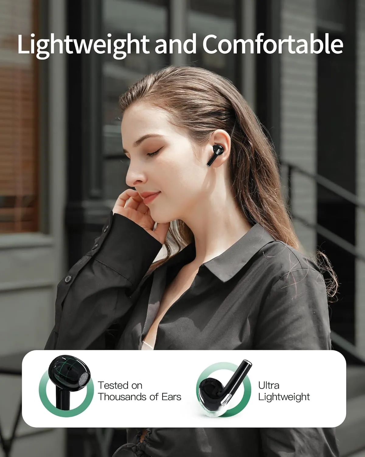 72-Hour Battery, IPX7 Waterproof: Wireless Earbuds with LED Display