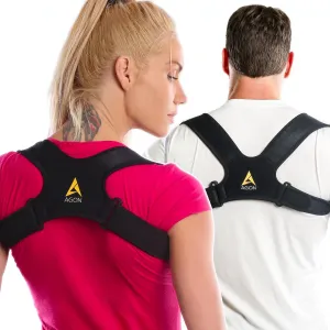 Agon Posture Corrector Clavicle Brace Support Strap, Posture Brace Medical Device to Improve Bad Posture, Thoracic Kyphosis, Shoulder Alignment Upper Back Pain Relief for Men and Women