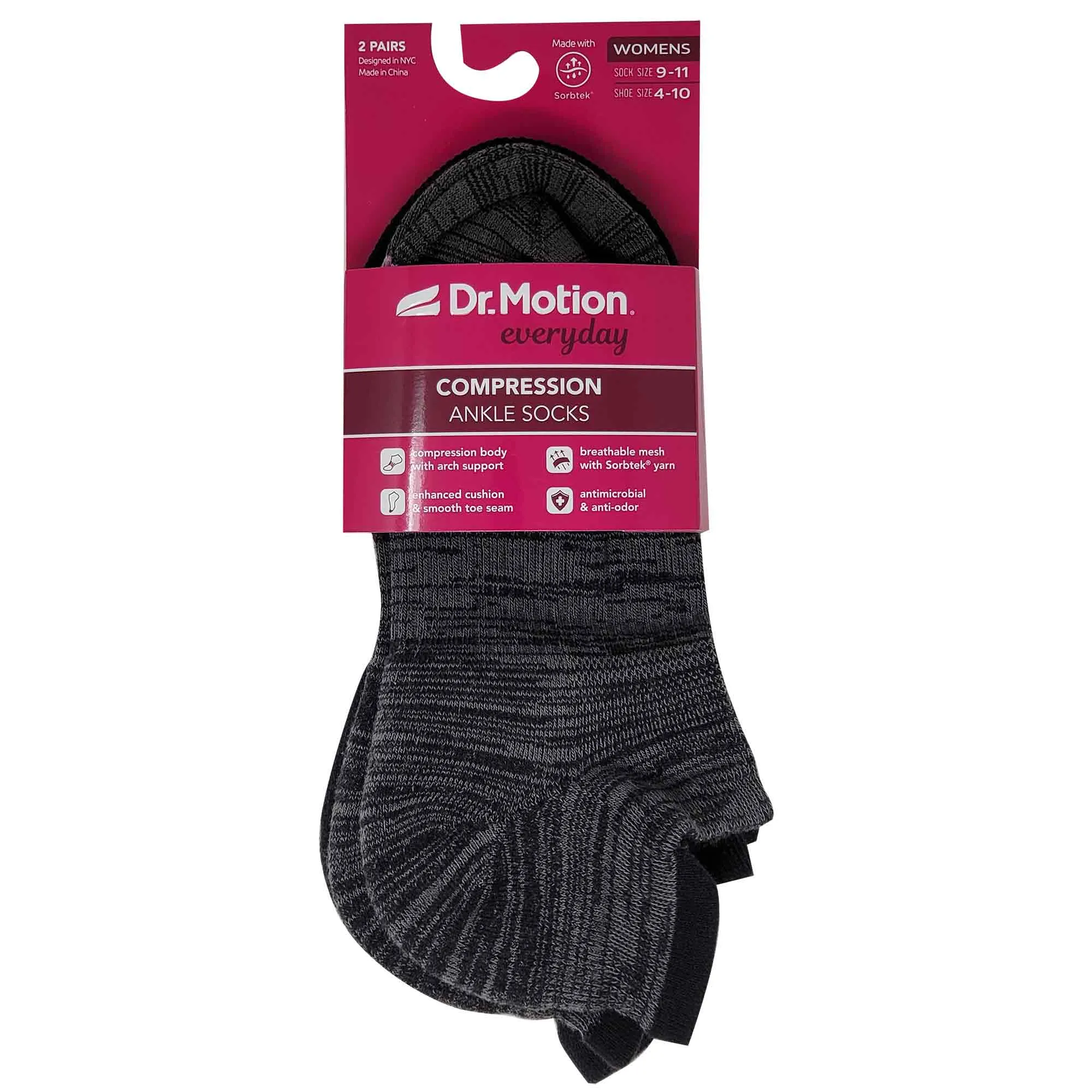 Ankle Compression Socks | Dr Motion Socks | Freefeed (2 Pack)