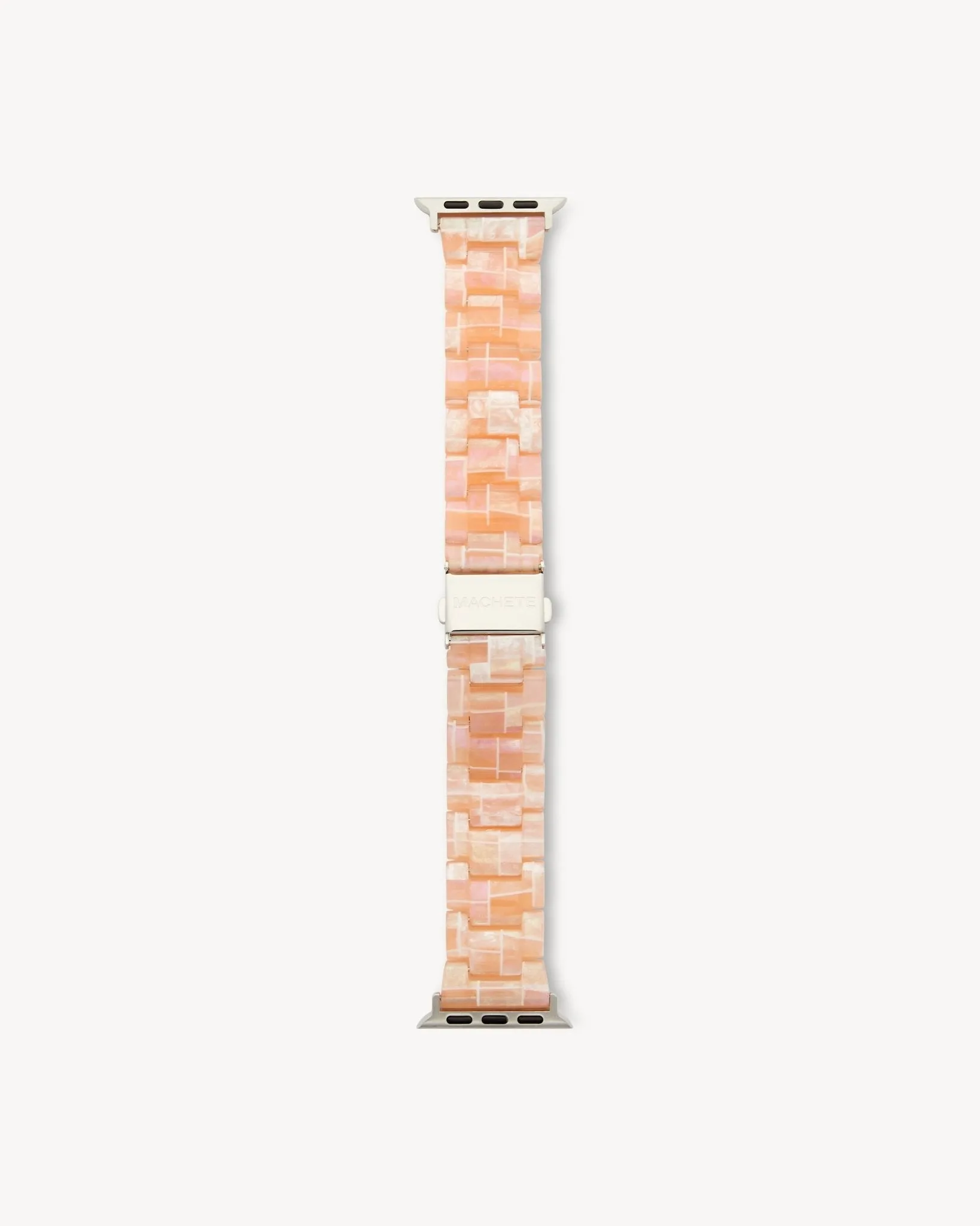 Apple Watch Band in Apricot Shell Checker