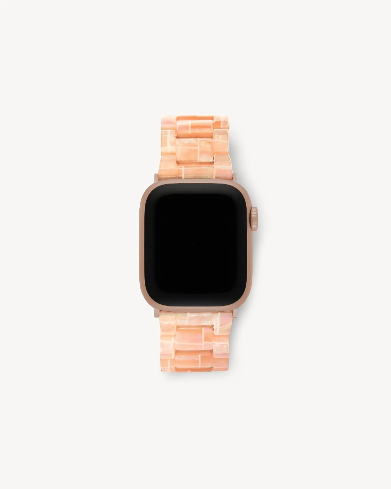 Apple Watch Band in Apricot Shell Checker