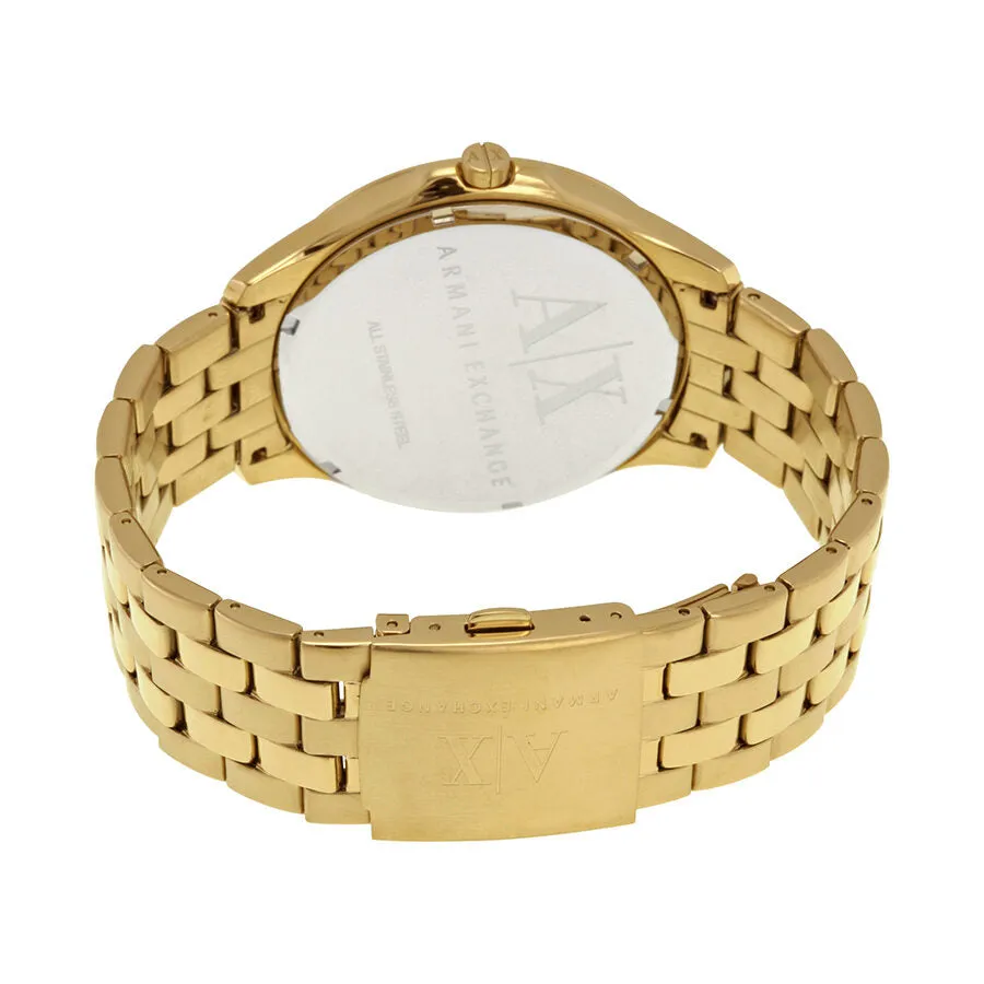 Armani Exchange Black Dial Gold-plated Men's Watch AX2145