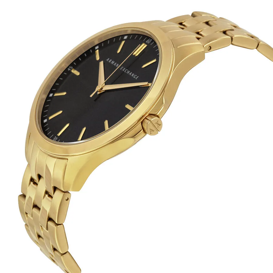 Armani Exchange Black Dial Gold-plated Men's Watch AX2145