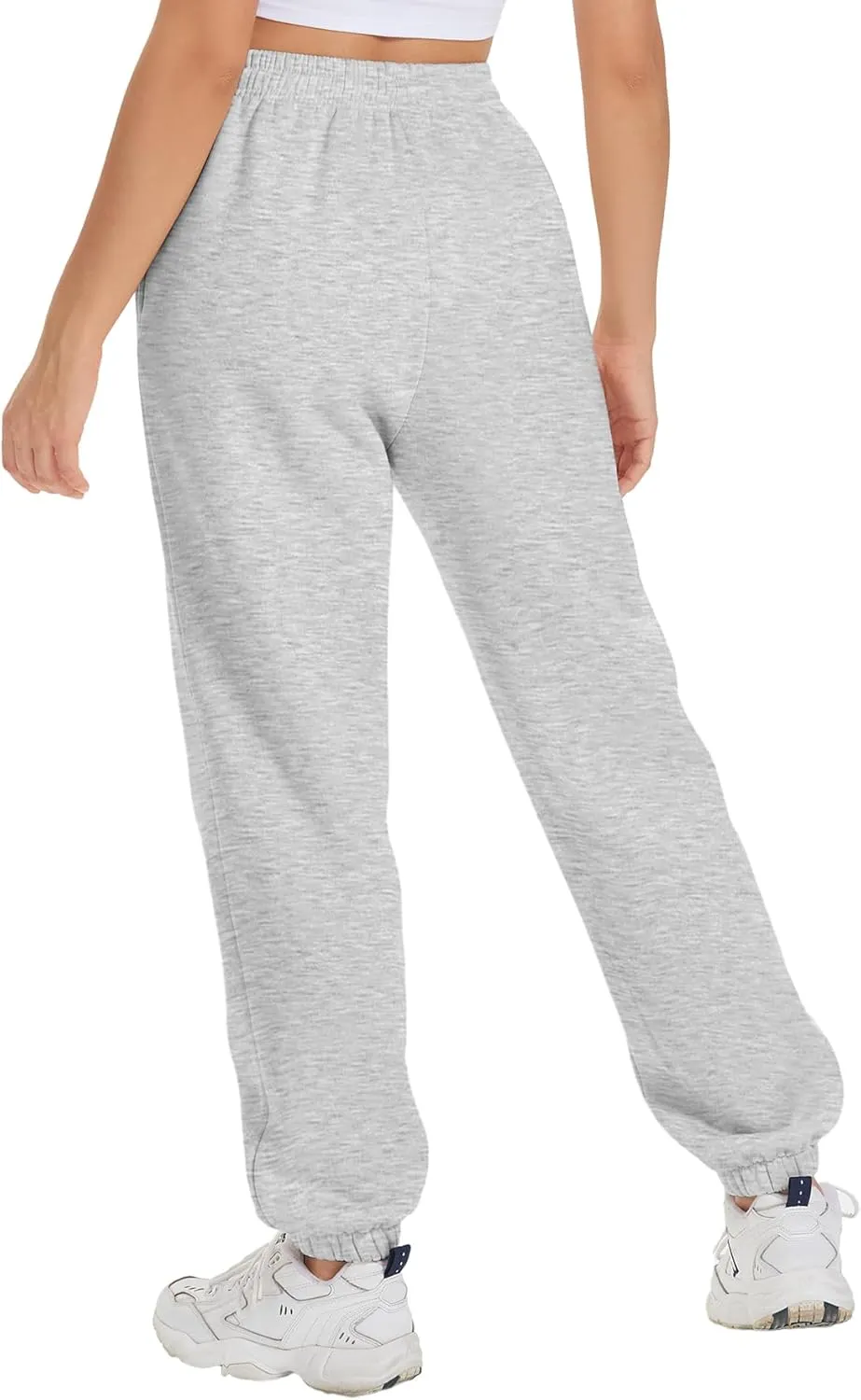 ATHMILE Sweatpants Women Fleece Pockets Winter Fall Fashion Baggy Lounge Pants Joggers