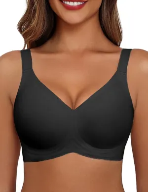 Avidlove Bras for Women Seamless Bra Full Coverage T Shirt Bralettes Push Up Bra Wireless Bra