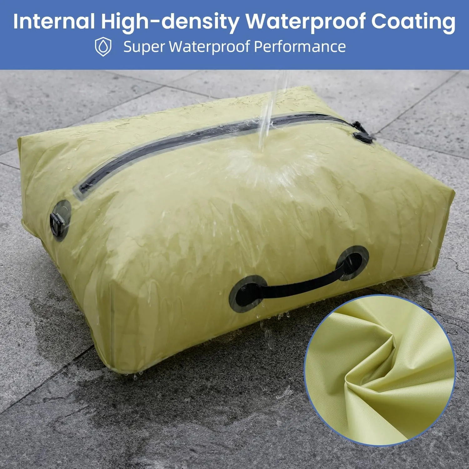 BAGAIL TPU Vacuum Bag for Travel, Reusable Compression Bag with IPX8 Waterproof Zipper, Save Space for Suitcase, Backpack and Carry on (Green, ExtraLarge, No Pump)