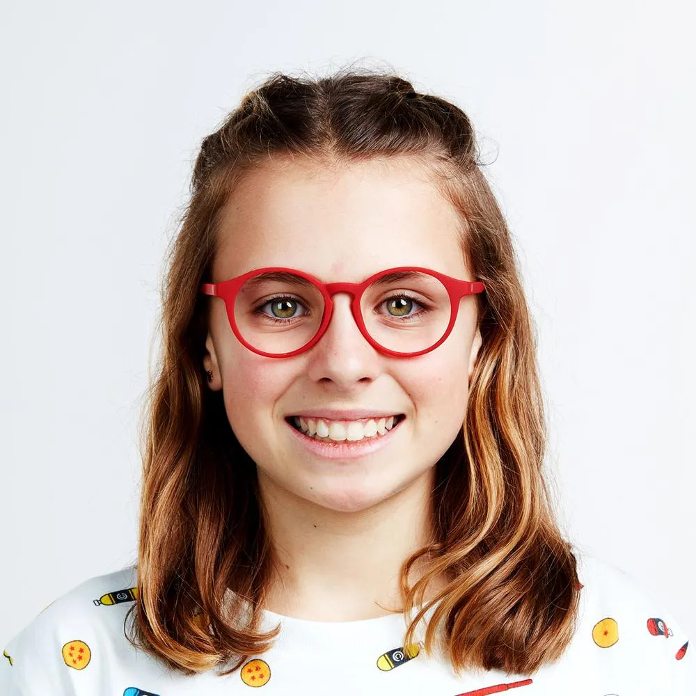 BARNER KIDS | Le Marais Blue Light Glasses | Ruby Red