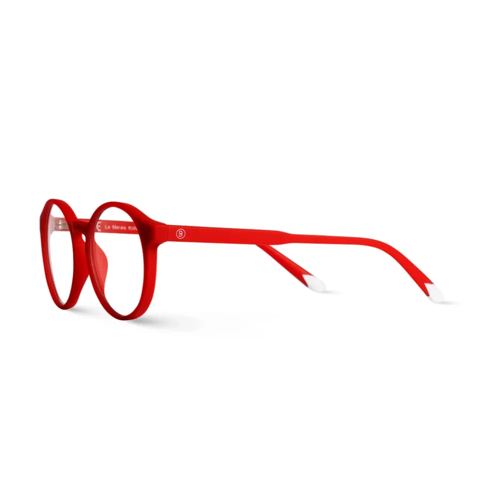 BARNER KIDS | Le Marais Blue Light Glasses | Ruby Red
