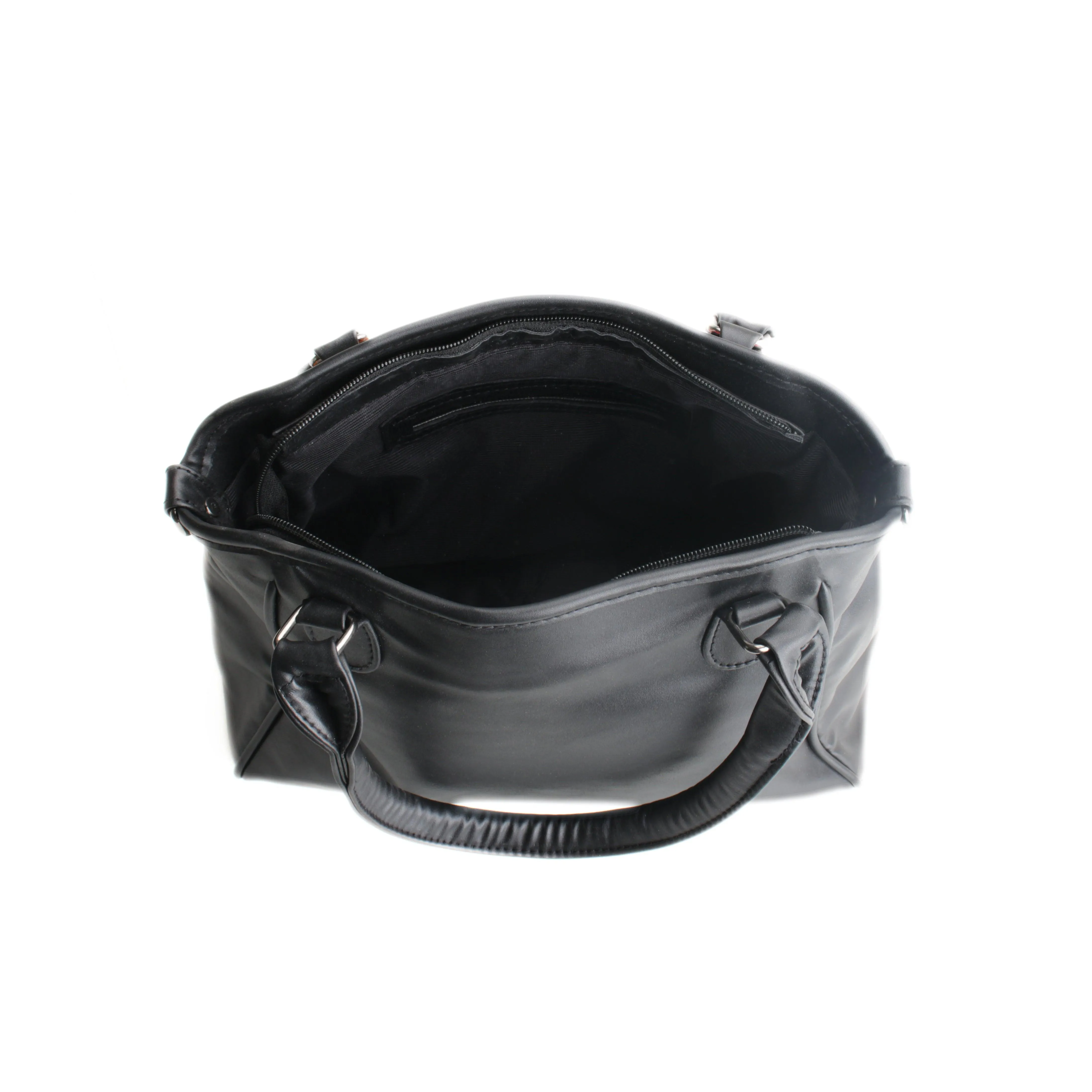Black Ladies Handbag Circles