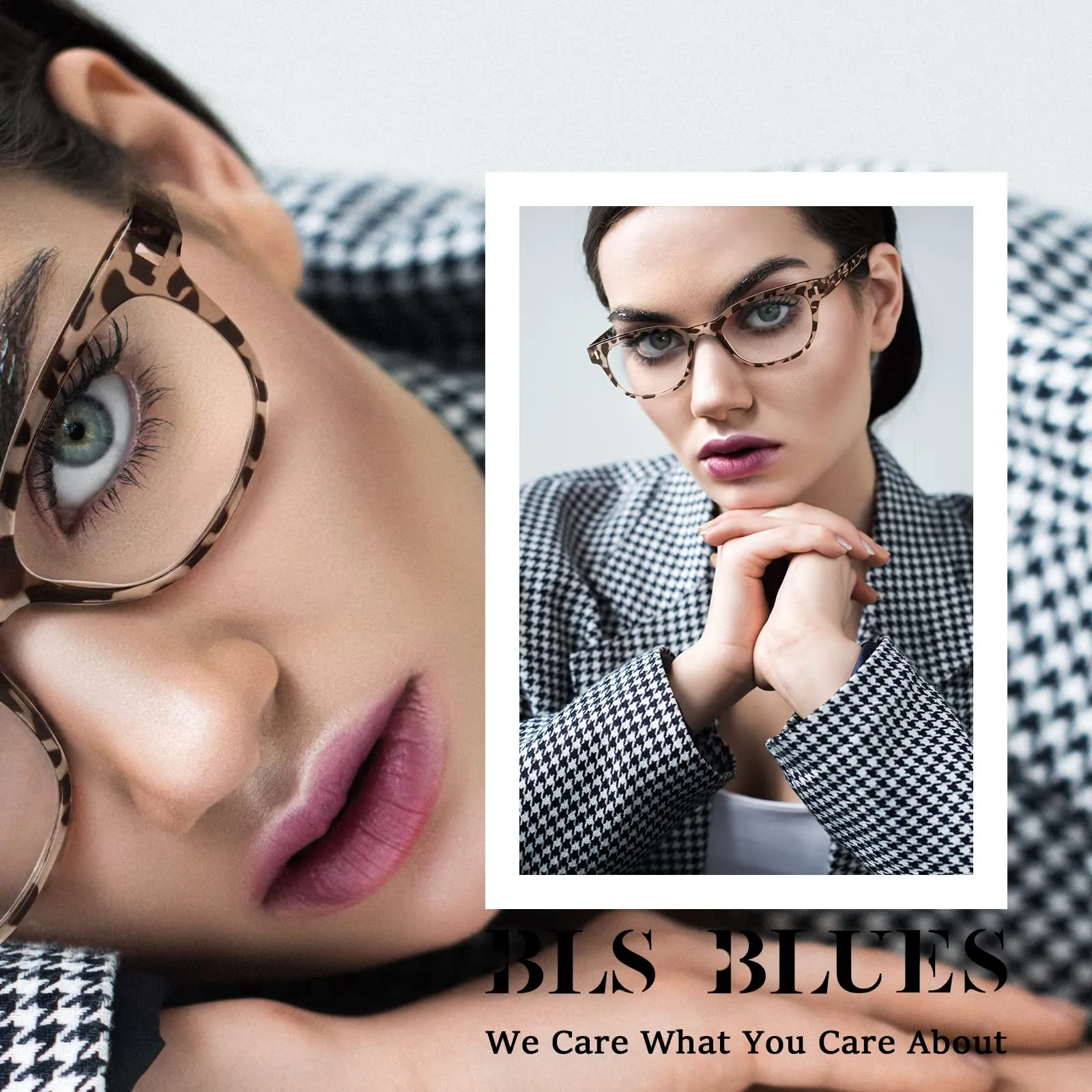 BLS BLUES Reading Glasses for Women/Men Blue Light Blocking, Vintage Computer Readers Anti Migraine/Eye Strain Eyewear 5Packs *Leopard/Tortoise/Black/Grey/Clear 3.75 x