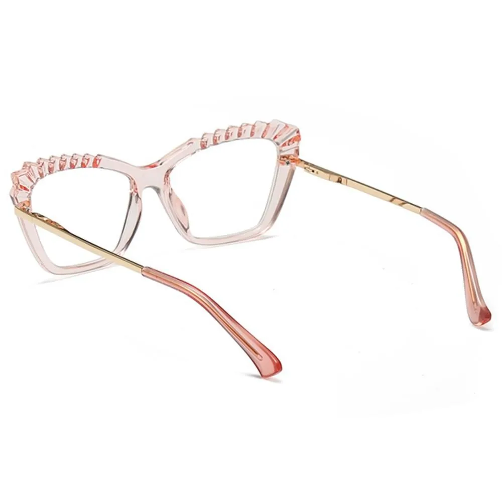 Blue Light Glasses UK for Women Men Square Frame Screen Protection Computer Reading Gaming - Romani