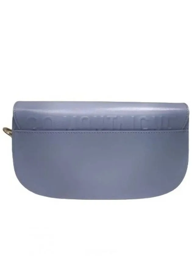 Bobby East West Calfskin Shoulder Bag Horizon Blue