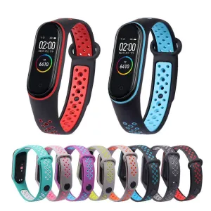 Breathable Strap For Xiaomi Mi Band 3 4 5 Smart Watch Wrist M3 M4 Plus Bracelet For Xiaomi MiBand 3 4 5 Miband Strap Replacement