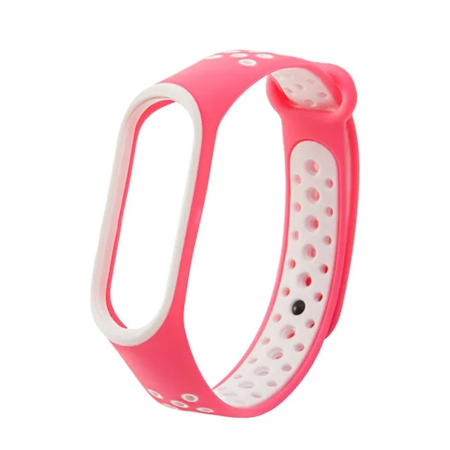Breathable Strap For Xiaomi Mi Band 3 4 5 Smart Watch Wrist M3 M4 Plus Bracelet For Xiaomi MiBand 3 4 5 Miband Strap Replacement