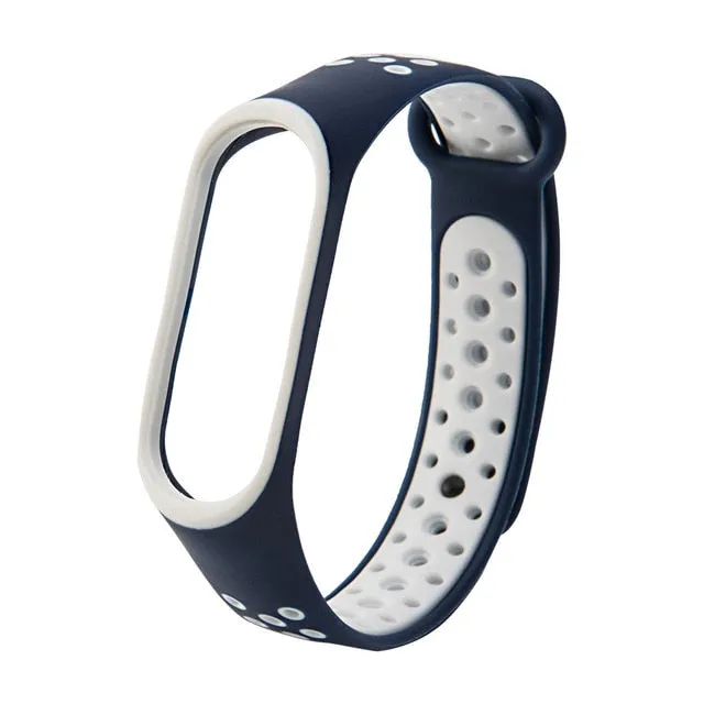 Breathable Strap For Xiaomi Mi Band 3 4 5 Smart Watch Wrist M3 M4 Plus Bracelet For Xiaomi MiBand 3 4 5 Miband Strap Replacement