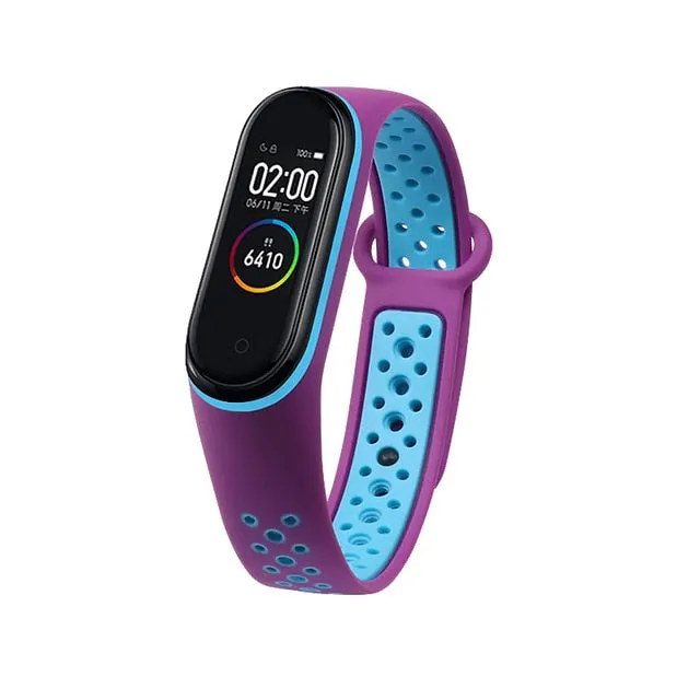 Breathable Strap For Xiaomi Mi Band 3 4 5 Smart Watch Wrist M3 M4 Plus Bracelet For Xiaomi MiBand 3 4 5 Miband Strap Replacement