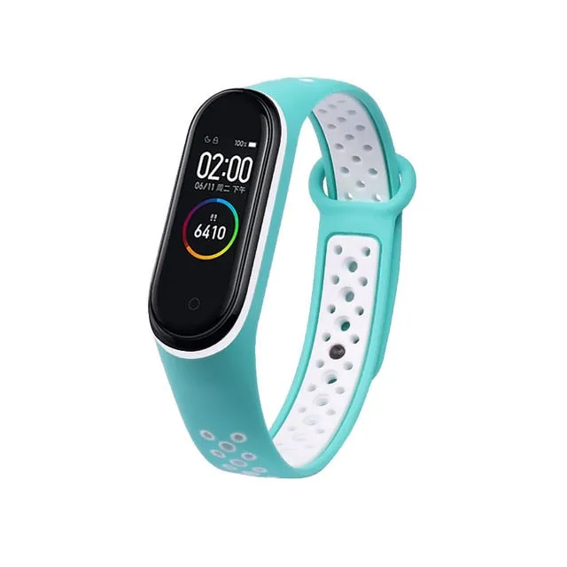 Breathable Strap For Xiaomi Mi Band 3 4 5 Smart Watch Wrist M3 M4 Plus Bracelet For Xiaomi MiBand 3 4 5 Miband Strap Replacement