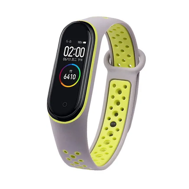 Breathable Strap For Xiaomi Mi Band 3 4 5 Smart Watch Wrist M3 M4 Plus Bracelet For Xiaomi MiBand 3 4 5 Miband Strap Replacement
