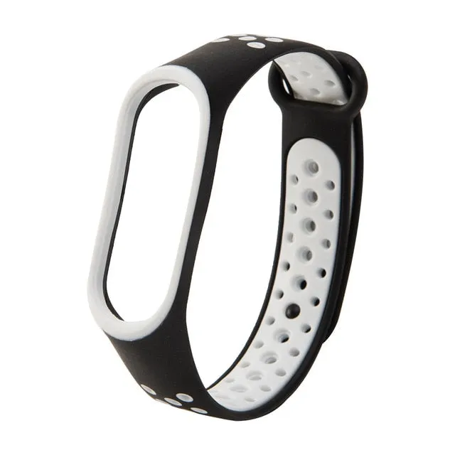 Breathable Strap For Xiaomi Mi Band 3 4 5 Smart Watch Wrist M3 M4 Plus Bracelet For Xiaomi MiBand 3 4 5 Miband Strap Replacement