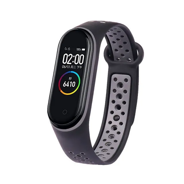 Breathable Strap For Xiaomi Mi Band 3 4 5 Smart Watch Wrist M3 M4 Plus Bracelet For Xiaomi MiBand 3 4 5 Miband Strap Replacement
