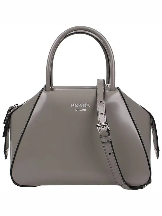 Brushed Supernova Hand Shoulder Bag Dark Grey