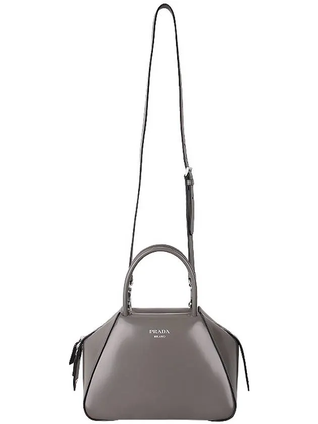Brushed Supernova Hand Shoulder Bag Dark Grey