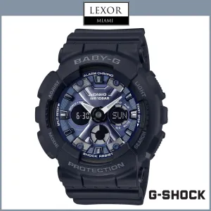 Casio BA130-1A2 Baby-G Alarm World Time Chronograph Quartz Analog-Digital Blue Dial Watches Lexor Miami