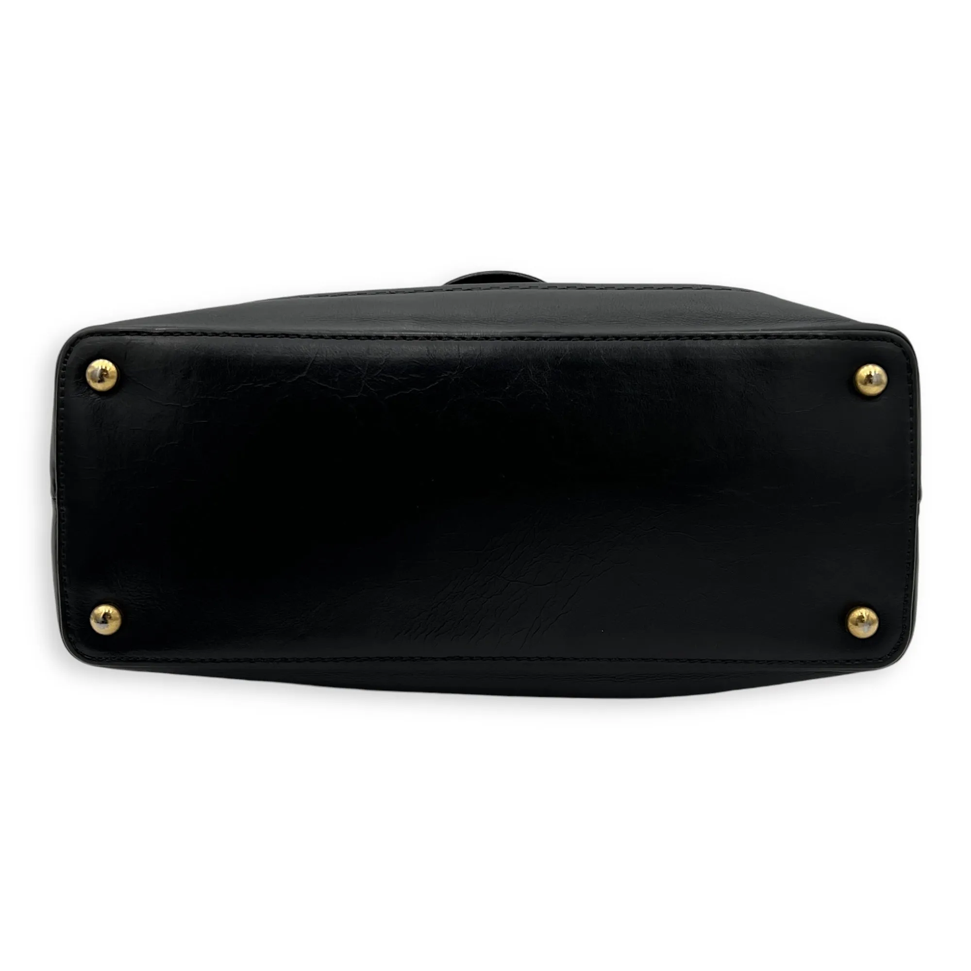 CC Medium Black Crossbody Bag in Caviar Leather, Gold hardware