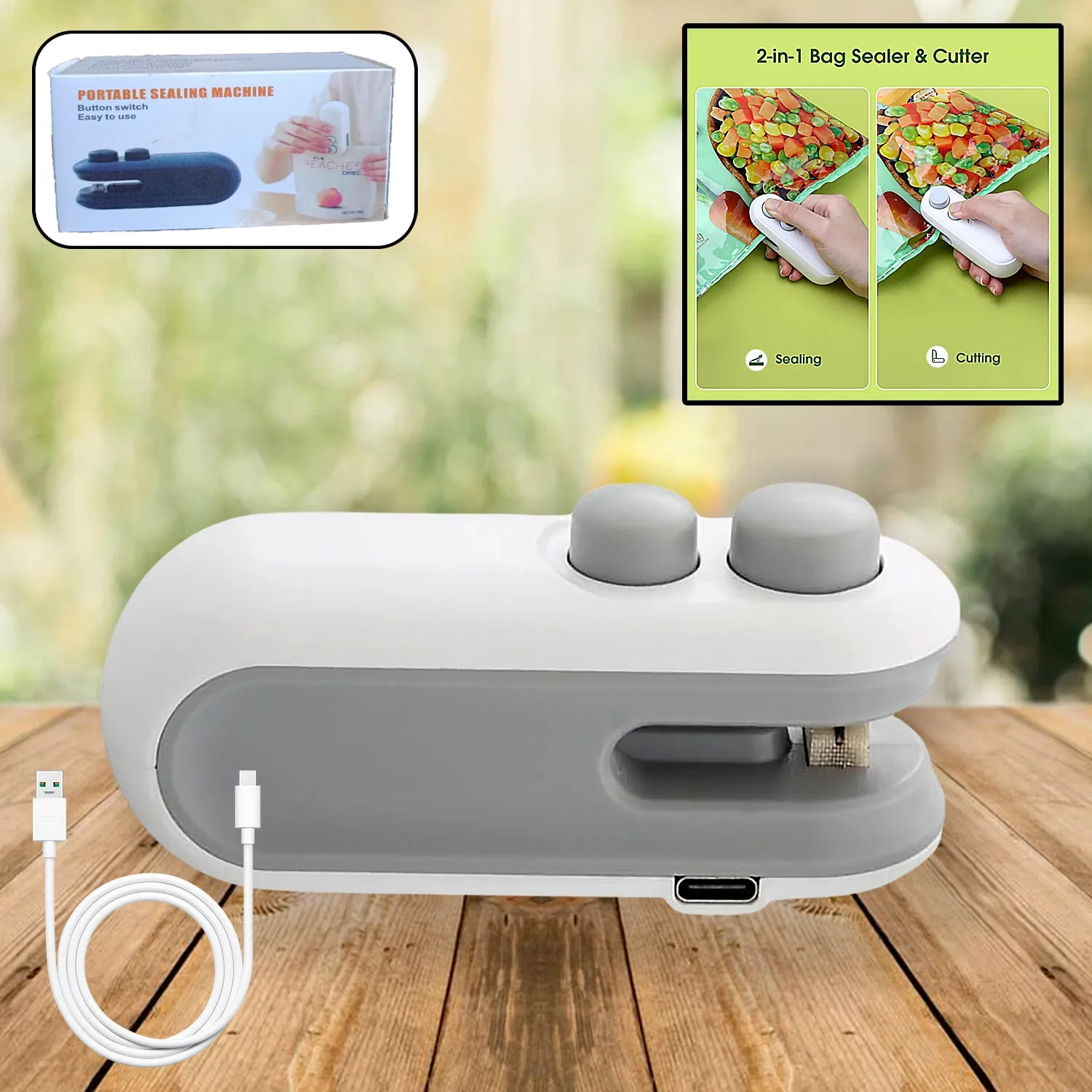 Compact Bag Resealer with Type-C Charging