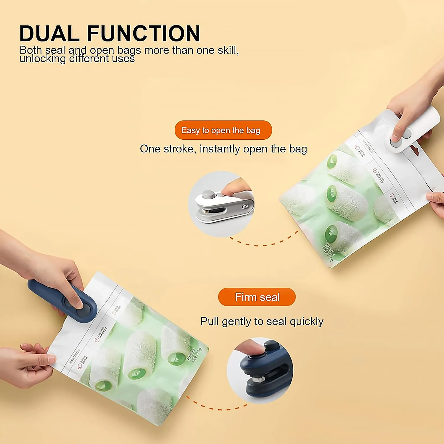 Compact Bag Resealer with Type-C Charging