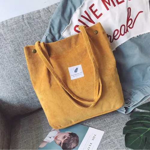 Corduroy Shoulder Bag