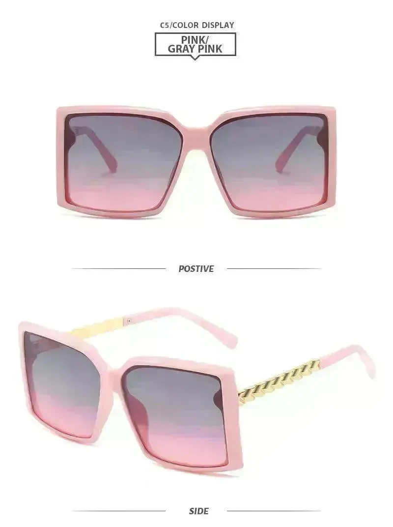 Fashion Box Simple Catwalk Light Luxury Sunglasses