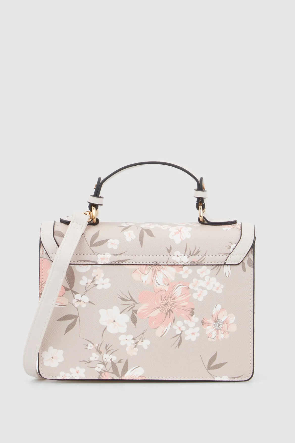 Floral Top Handle Bag