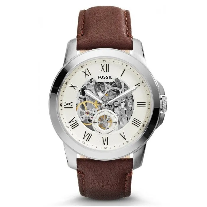 Fossil Grant Automatic Cream Dial Men's Watch ME3052