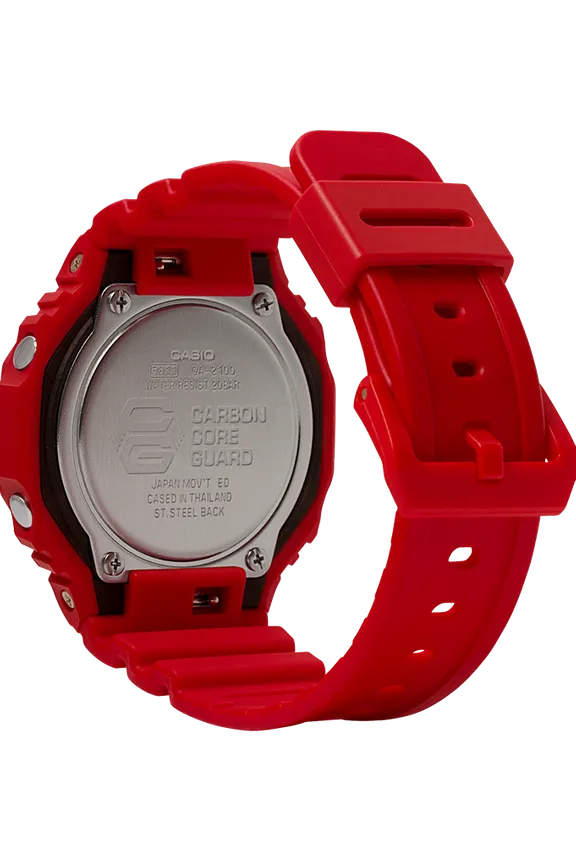 G-Shock GA-2100-4A Digital Analog Red Resin Strap Unisex Watches