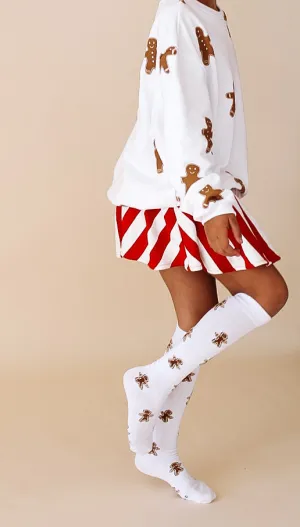 GINGERBREAD MAN | knee high socks