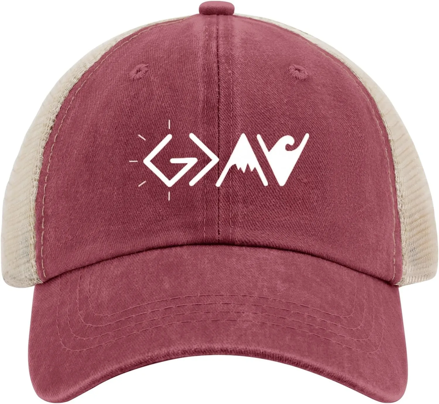 God is Greater Than The Highs and Lows Hat Mountain Cap Gifts for Mom