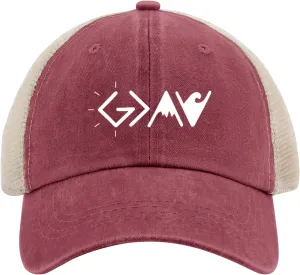 God is Greater Than The Highs and Lows Hat Mountain Cap Gifts for Mom